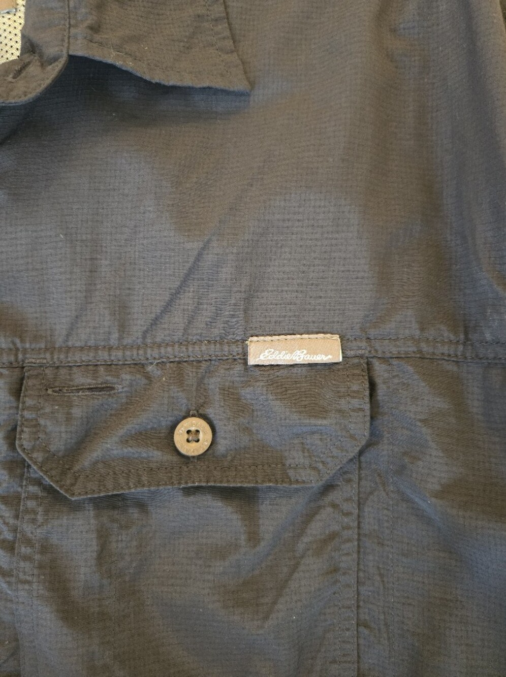 EDDIE BAUER I L Long Sleeve Fisherman's Shirt I navy blue - Picture 3 of 8